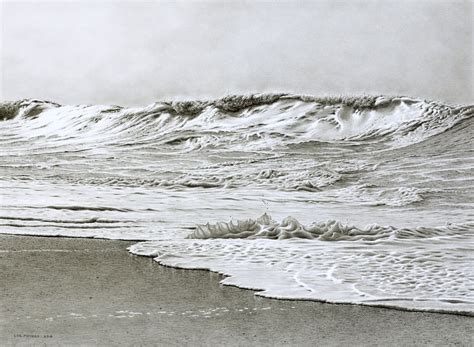 These Graphite Drawings Are My Attempt To Convey The Drama Of Ocean Waves To Me Waves Are