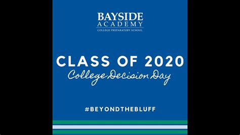 Bayside Academy College Decision Day 2020 Youtube