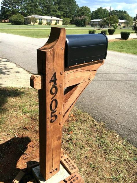 Classic Post And Beam Mailbox Craftsman Mailboxes Farmhouse Mailboxes Rustic Mailboxes Home