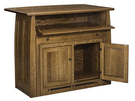 Boulder Creek Island Amish Solid Wood Hutches Kvadro Furniture