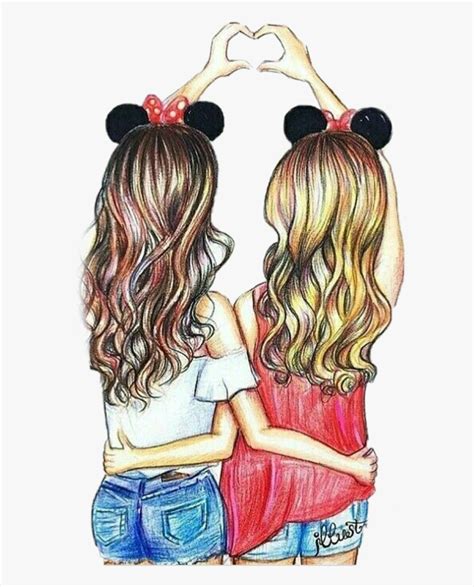 Bff Best Friends Drawing Easy Step By Step ~ Dessin Très Facile Bodhiwasuen