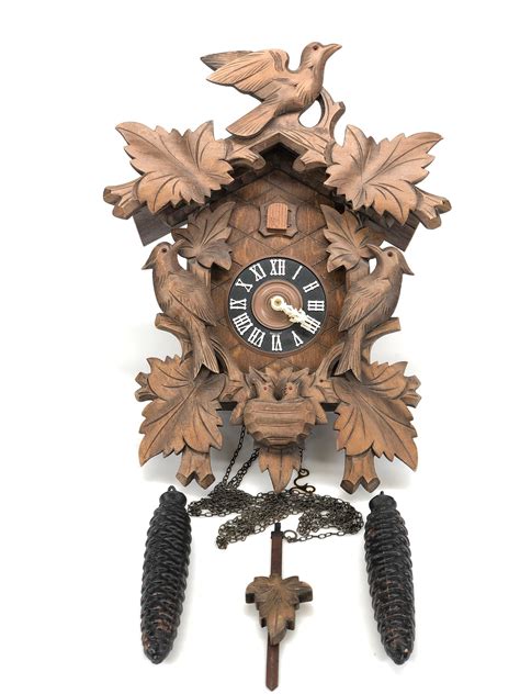 Lot Vintage West Germany Regula 9 Day Cuckoo Clock