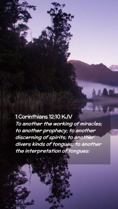 1 Corinthians 1210 Kjv Mobile Phone Wallpaper To Another The Working