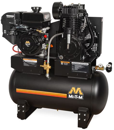Mi T M 172 Cfm At 175 Psi 30 Gallon Two Stage Gas Air Compressor