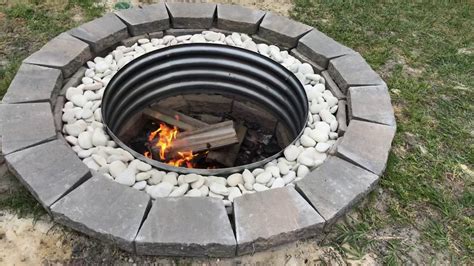 In Ground Fire Pit With Vents Youtube