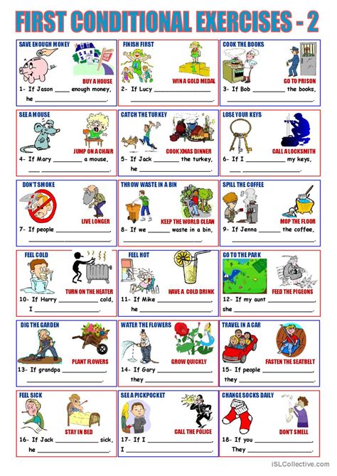First Conditional 2 General Gramma English Esl Worksheets Pdf And Doc