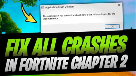 How To Fix Fortnite Application Crash Detected Error Fix All Crashes YouTube