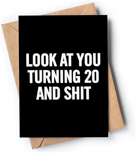 20th Birthday Card Funny 20th Birthday Cards For Daughter Happy