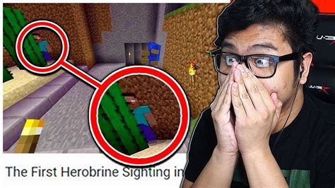 Herobrine Was In My Video And I Had No Idea Minecraft Youtube