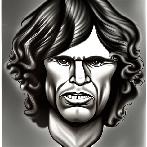 Caricature Of Jim Morrison · Creative Fabrica