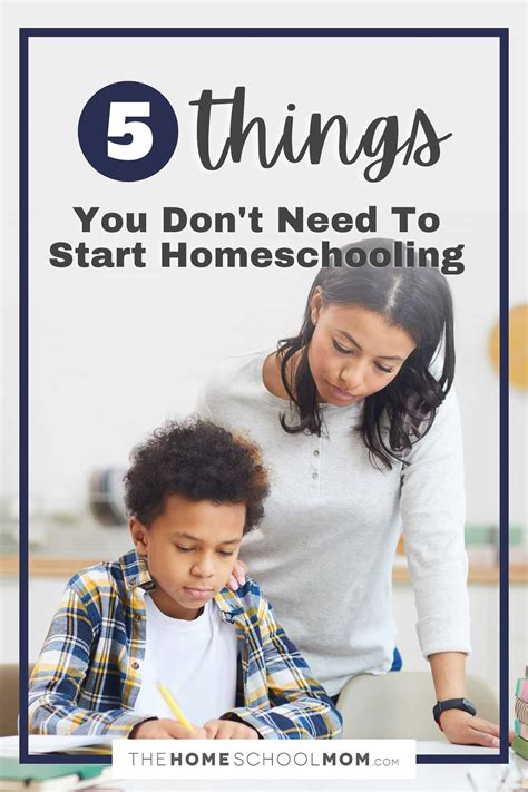 5 Things You Dont Need To Start Homeschooling