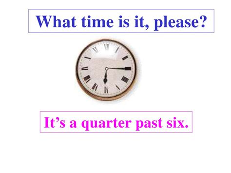 Aug 11, 2009 · [chorus: What time is it, please? It's a quarter past six - online ...