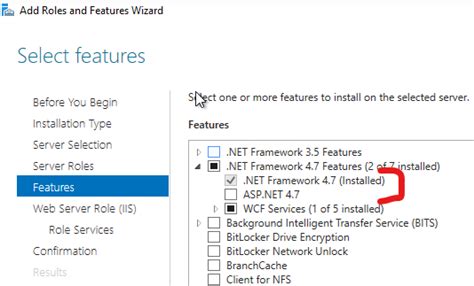 Under Iis Installation Features What Is The Difference Between Net Framework And Asp Net