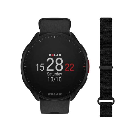 Buy Now Polar Pacer Black Watch With Nylon Strap With Velcro