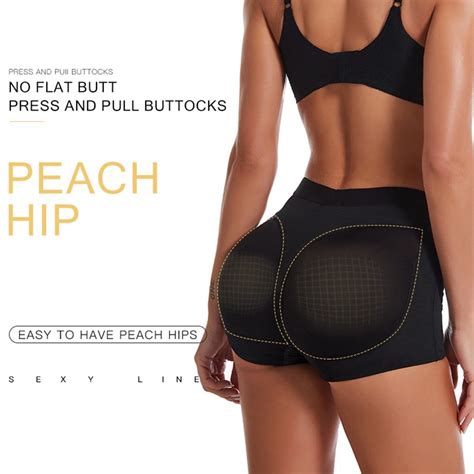 Womens Seamless Butt Lifter Panties Padded Removable Butt Pad Lace Panties Enhancer Underwear