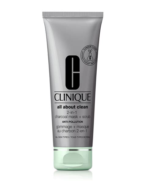 Clinique All About Clean 2 In 1 Charcoal Mask Scrub Neiman Marcus