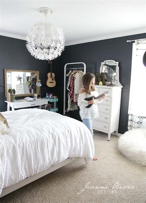 A sleeping zone, a studying zone, a vanity and a. Cute & Stylish Teenage Girl Bedroom Ideas & Room Decor ...