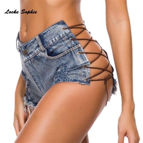 High Waist Sexy Women S Jeans Denim Shorts 2019 Summer Denim Cotton
