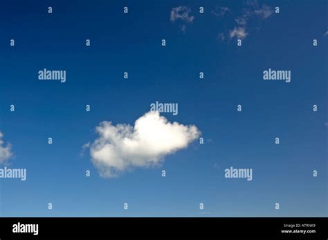 Single Fluffy White Cloud Stock Photo Alamy