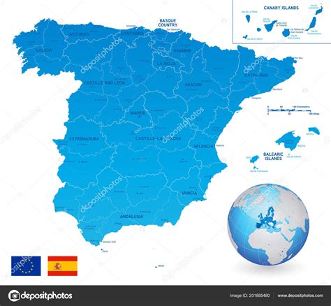 Descarga Vector De Mapa Politico De Espana Images