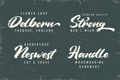 Vintage Style Bold Script Font By Stringlabs