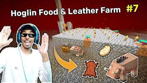 Finally We Build This Insane Hoglin Food And Leather Farm In Minecraft