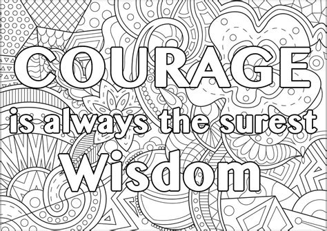 Have Courage And Be Kind Coloring Page Free Printable Coloring Pages