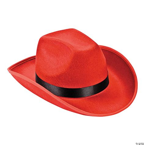 Adults Red Cowboy Hat