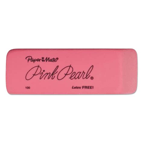 Sanford Pink Pearl Eraser Rectangular Medium Elastomer 24box