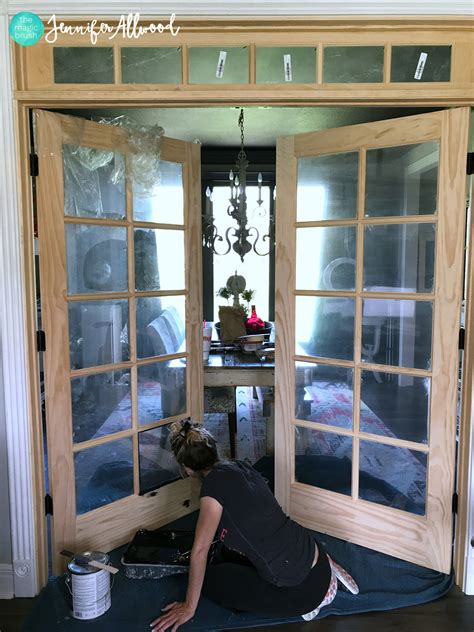 Custom sizes, locks and installation are additional costs. DIY Painted Black French Doors | French doors, Wood ...