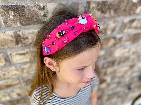 Halloween Knotted Headband Halloween Headbands Jeweled Knotted Headband