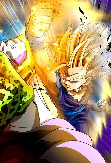 We have an extensive collection of amazing background images carefully chosen by our community. Ssj2 Gohan vs cell | Anime dragon ball super, Dragon ball ...