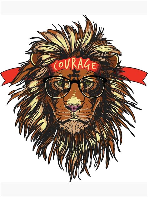 The Courage Lion Art Print For Sale By Aiden93 Redbubble