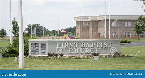 First Baptist Church Millington Tn Sign Editorial Photo Image Of