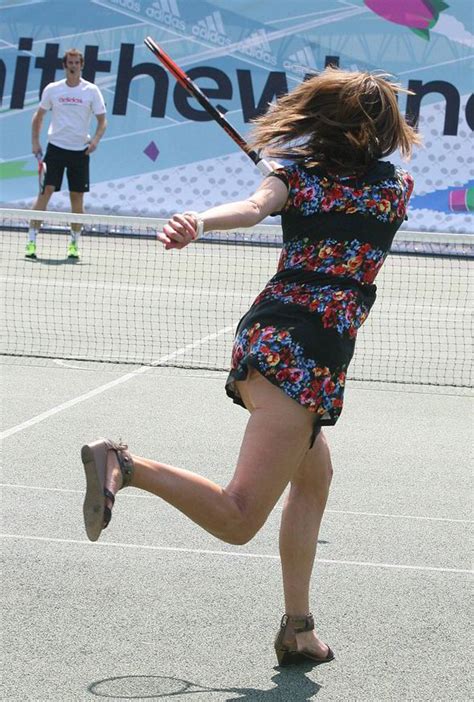 Oops Alex Jones Flashes Her Bottom As She Hits The Tennis Courts With