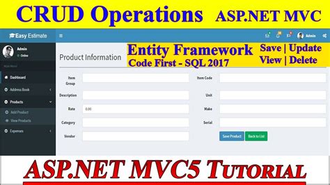 Tutorial Implement Crud Functionality Asp Net Mvc With Ef Core My XXX
