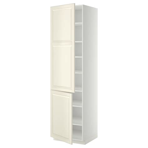Metod High Cabinet With Shelves2 Doors Whitebodbyn Off White Ikea