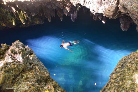 Cabagnow Cave Pool Anda Bohol Philippines Cave Pool Bohol