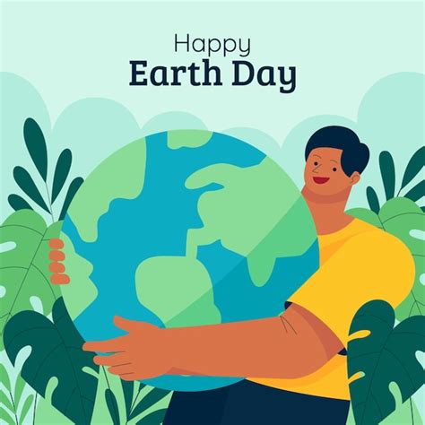Free Vector Flat Illustration For Earth Day Celebration