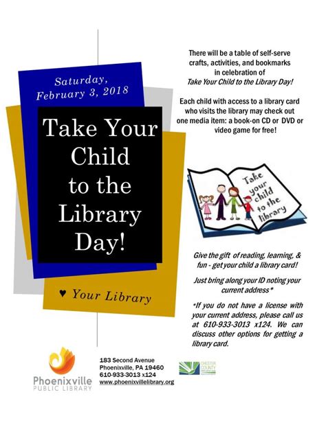 Take Your Child To The Library Day