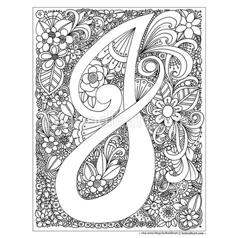 With all of the wonderful artists out there creating their works to share for free with the world, i thought it would be. Instant Digital Download Adult coloring page letter J