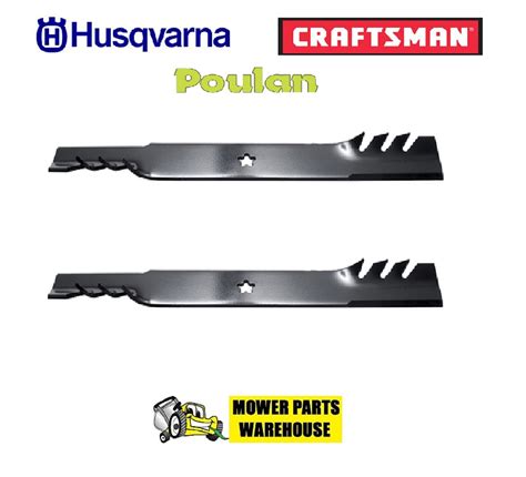 2 Gator Mulching Blades For Husqvarna Craftsman Poulan 42 Deck 134149