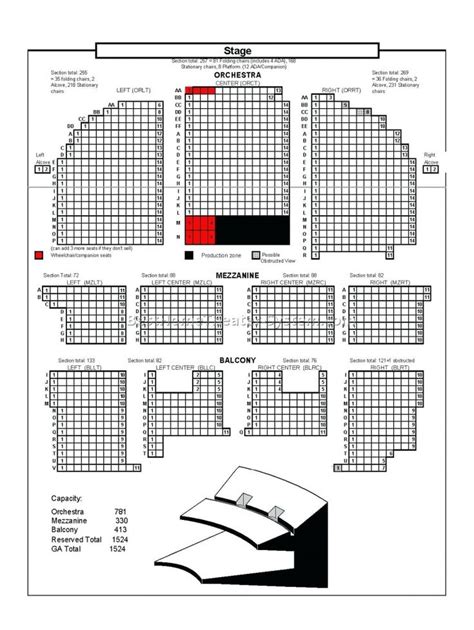 Portland State Theater Seating Chart
