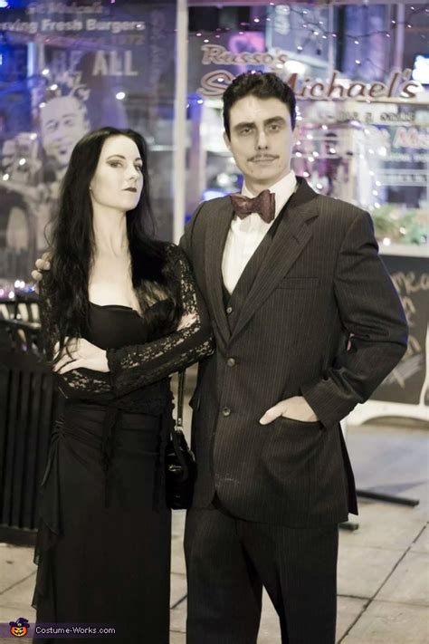 Morticia And Gomez Couple Costume Idea Your Homebased Mom Ng