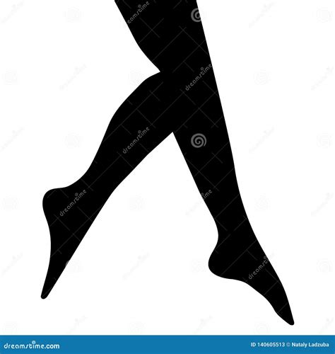 Legs Silhouette And Soccer Ball Royalty Free Stock Photo