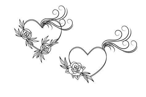 Premium Vector Vector Hand Drawn Hearts Border And Frame