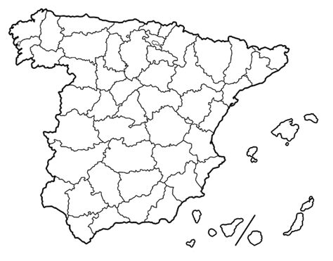Mapa Politico De España Para Colorear E Imprimir Mapa Fisico