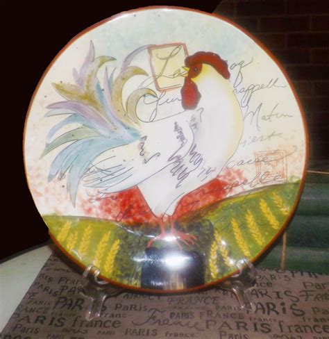 Certified International Le Rooster Dinner Plate Designed By Susan