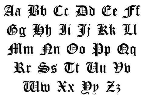 10 Best Printable Old English Alphabet A Z