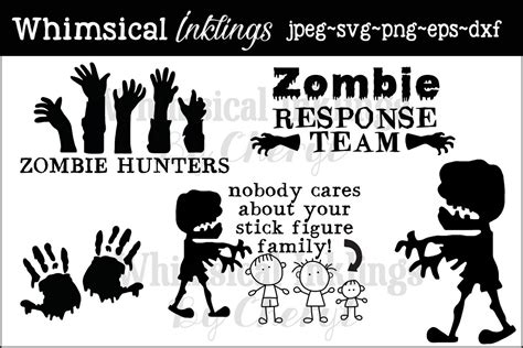 Zombie Hunters SVG Files (105664) | SVGs | Design Bundles